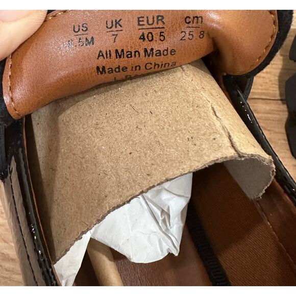 Franco Sarto Womens Balin Loafer Black Size 9.5 NIB Preppy Minimalist Lug Sole - Picture 13 of 15